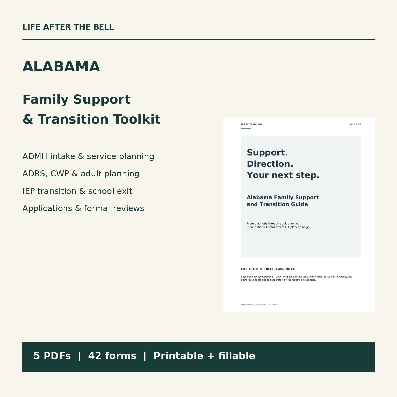 Alabama toolkit and actual guide cover