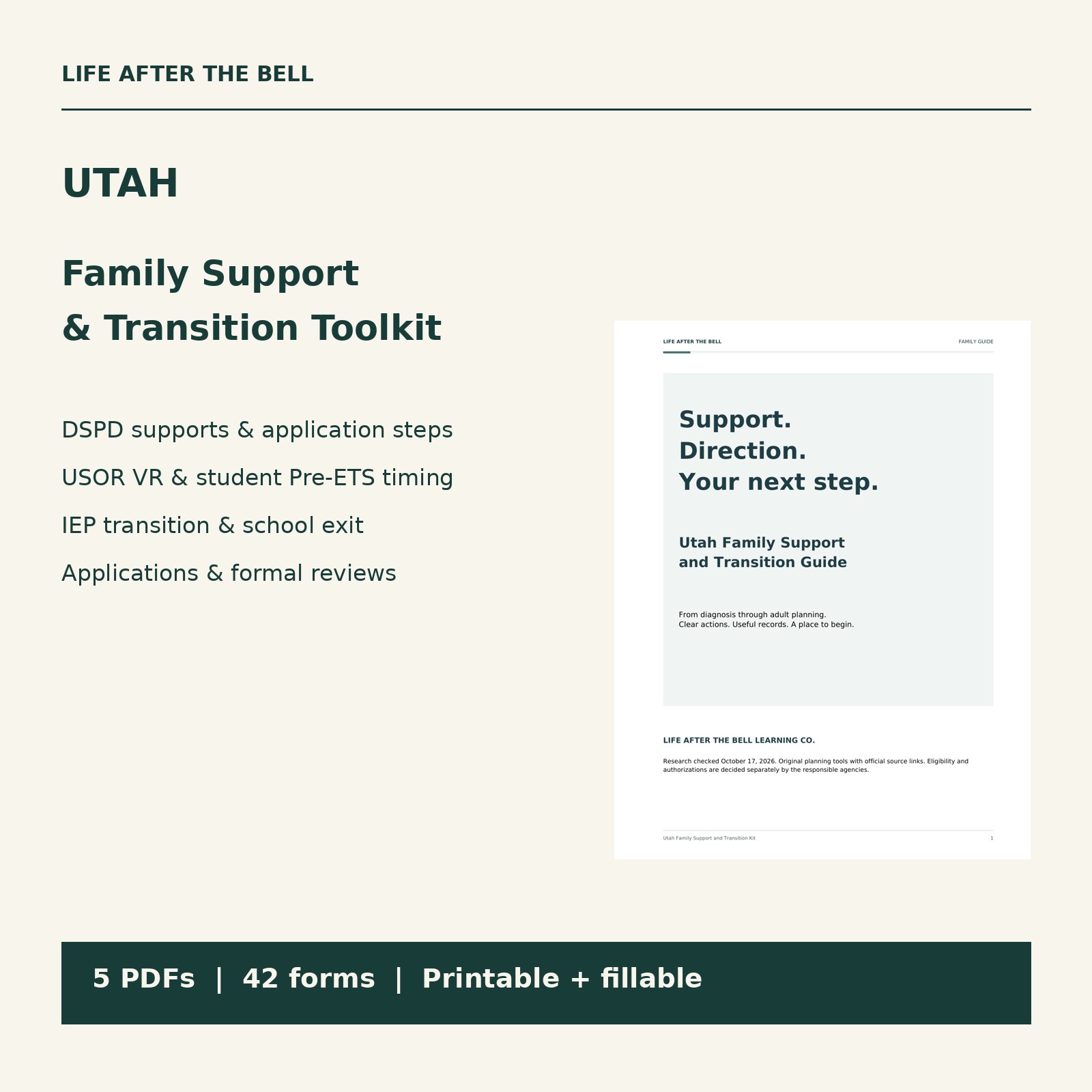 Utah toolkit and actual guide cover