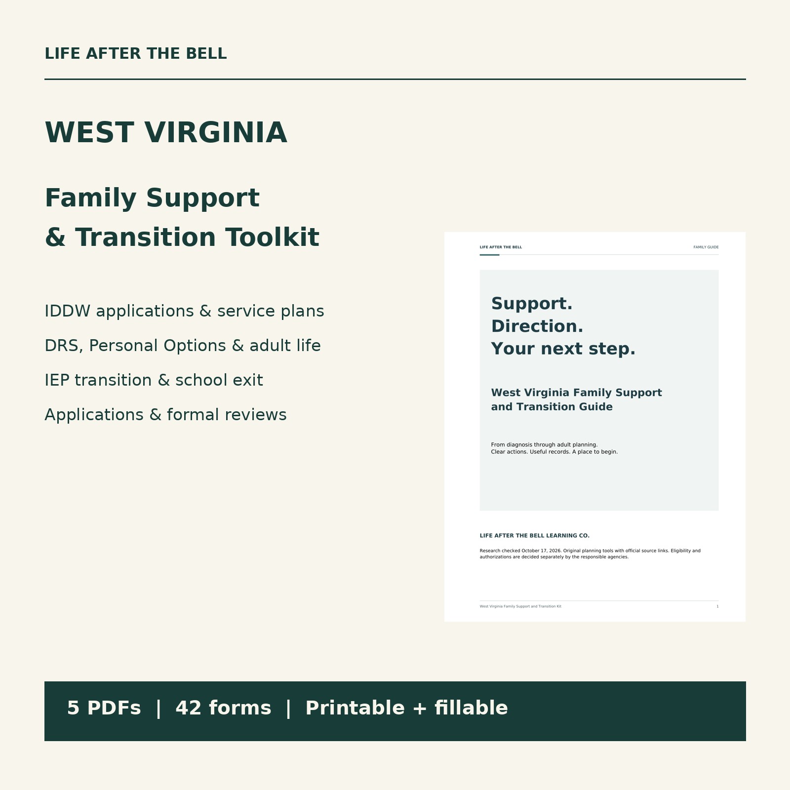 West Virginia toolkit and actual guide cover